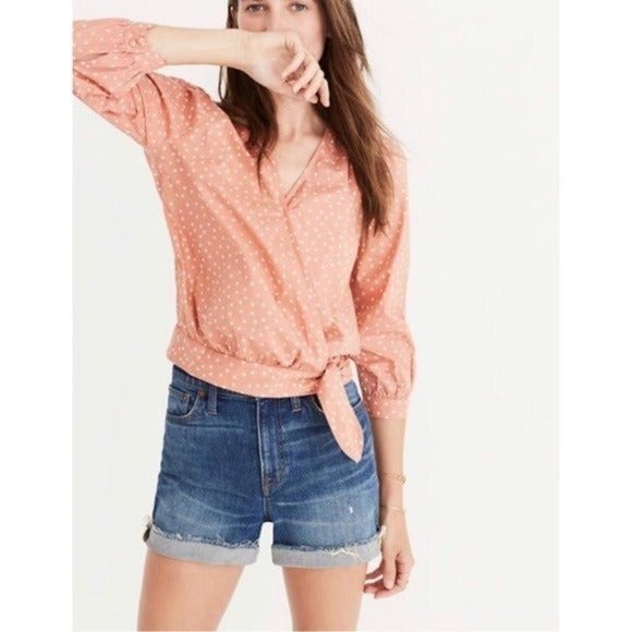 Madewell Tops - Madewell Star Print Wrap Blouse Size XSmall